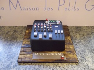 Sound Desk Birthday Cake